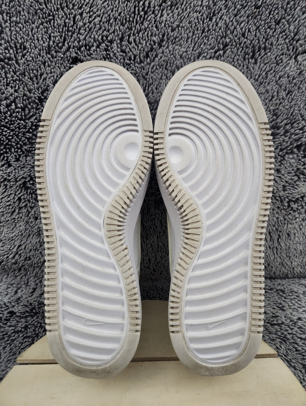 Nike Court Vision Alta Triple White Shoes Women's Size 7.5 - Picture 8 of 9